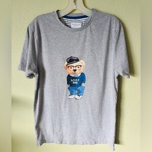 Denim & Flower by Ricky Singh Gray "Goat Dad" Short Sleeve T Shirt Size: Medium